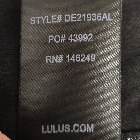 Lulu's Black Sequin Mini Dress Small - LBD Party Bodycon Glam Glitzy Sparkly - Picture 9 of 10